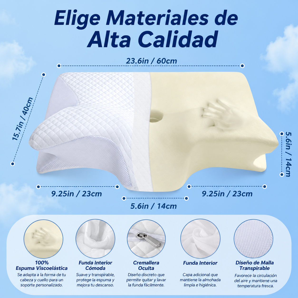 Novasleep™ - Almohada Cervical Ergonómica