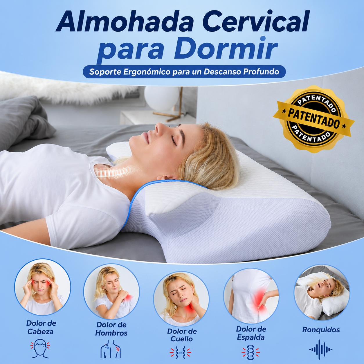 Novasleep™ - Almohada Cervical Ergonómica