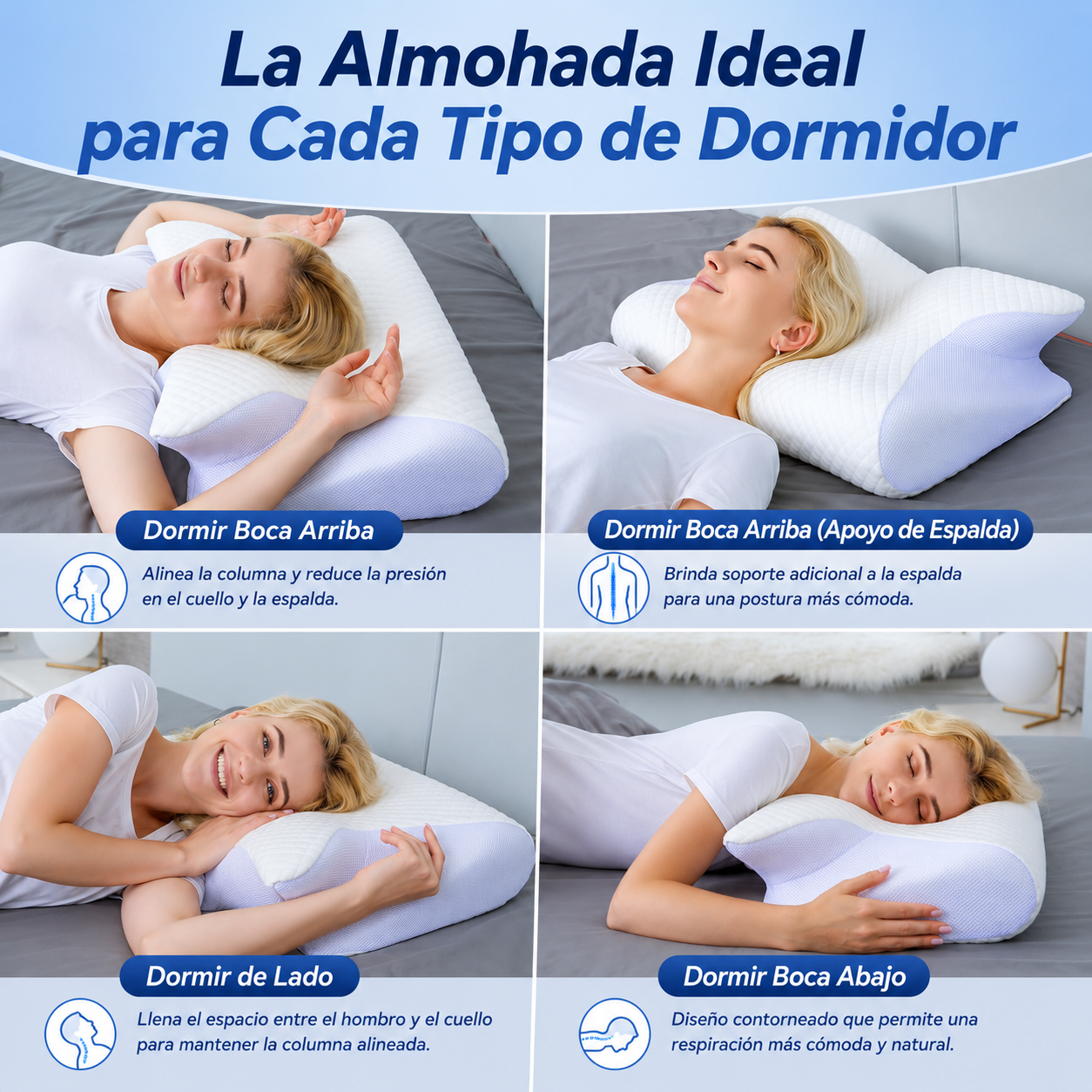 Novasleep™ - Almohada Cervical Ergonómica